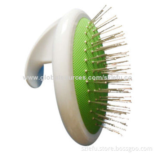 Pin brush for dogs and cats, with palm-petting grip, good metal pin brushes in 2 sizes/care for petsNew